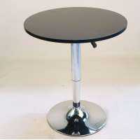 High Quality  Wooden round Adjustable height coffee table pub table