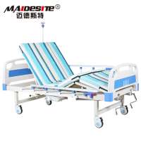 Hospital equipment 2 cranks patient used manual medical bed