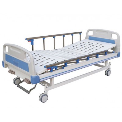 Hospital equipment bed Two Functions Manual hospital bed with centre brake